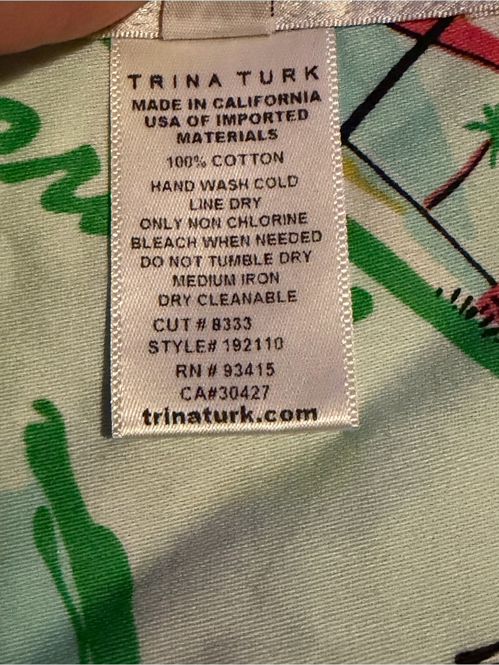 Trina Turk Reversible Colorful Print Backless Halter Tie-Back Top - NWT - Picture 4 of 4